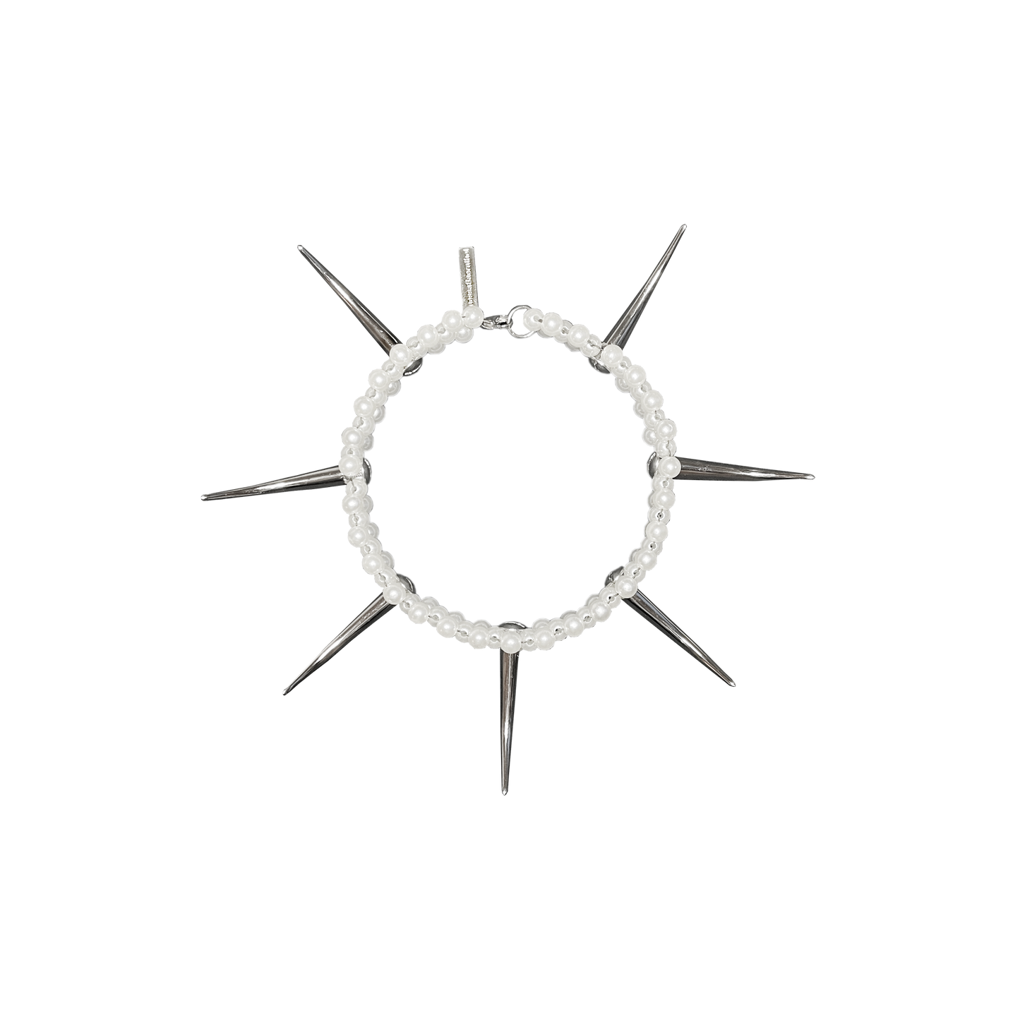 PEARL DEMON SPIKES CHOKER ONE ROW