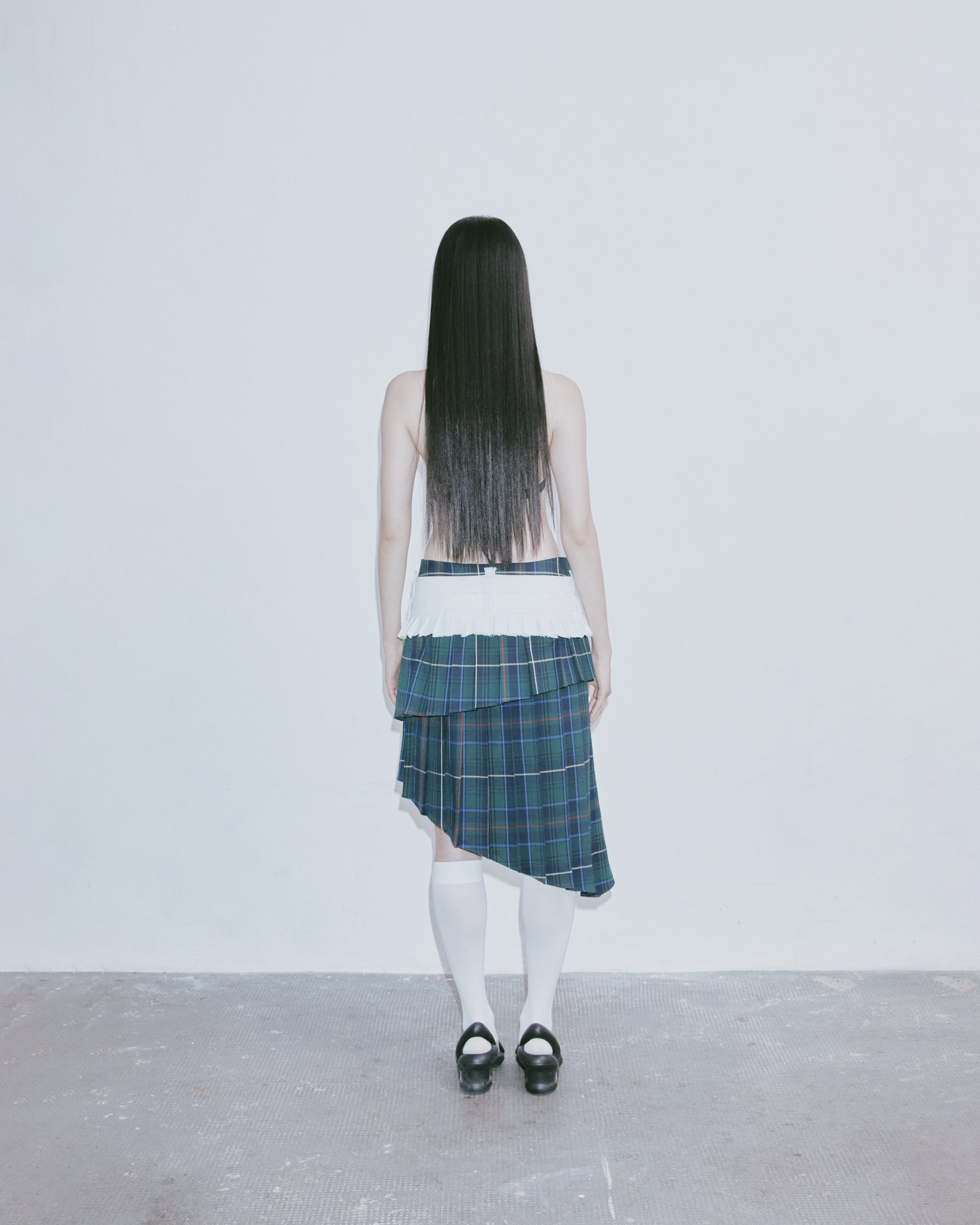 DENIM PLEATED BELT / MICRO SKIRT – Vanessa Baernthol