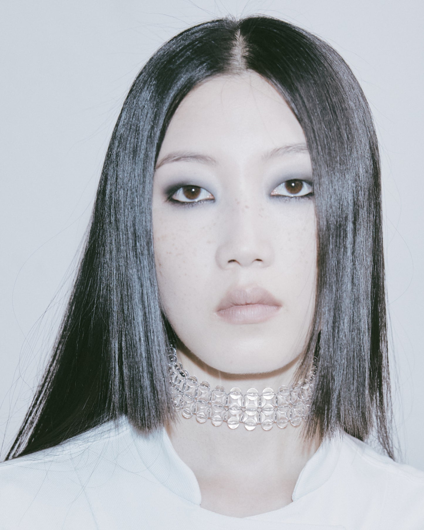 SHEER PEARL CHOKER DOUBLE ROW