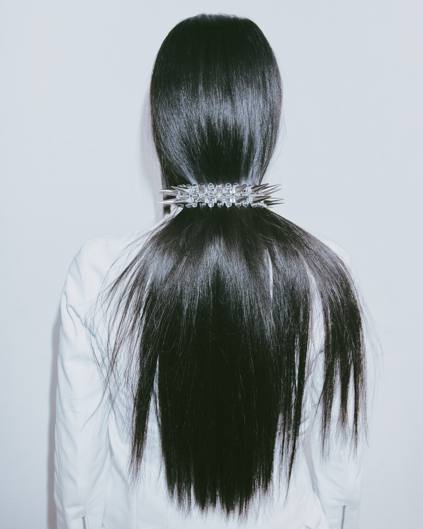 SHEER PEARL STEEL THORN CHOKER