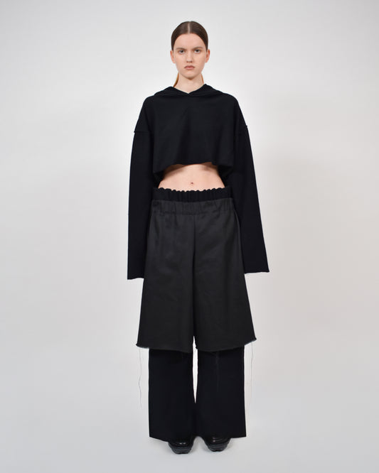 CROPPED INVERTED HOODY